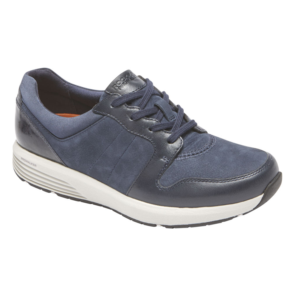 Tenis Rockport Mulher Azuis - Trustride Derby Trainer - 47150UCXJ